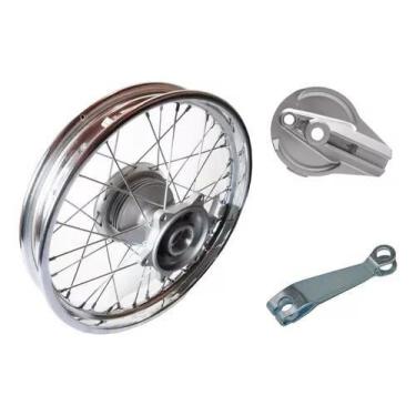 Imagem de Aro Roda Traseira 17x215 Montada Para Bros 150 2014 Espelho - Fabreck