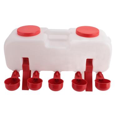 Imagem de Dispensador de Bebidas de Frango, 10 L, Grande Capacidade, Bebedor Versátil, Aumento da Segurança, Bebidas de Aves Fechadas, Praticamente Com 10 Xícaras de água para Codornas (S)