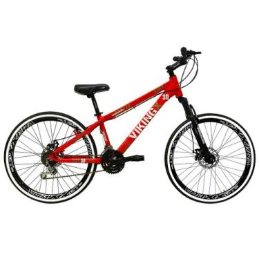 Imagem de Bicicleta Aro 26 Vikingx Tuff X30 Vermelho 21v Freio a Disco Aros Vmax
