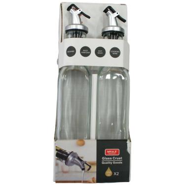 Imagem de Conjunto Galheteiros 2 Peças em Vidro 250ml 2450519 - Quanhe