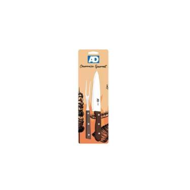 Imagem de Kit churrasco 2 pc garfo/faca ad-0120 - Geral