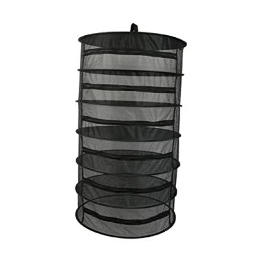 Imagem de Rack de Secagem de Plantas, Malha Respirável Ervas Multilayer Secador de 8 Camadas Dobráveis ​​Malha Pendurada na Rede de Secador Com Zíperes para Sementes Flores Brotações