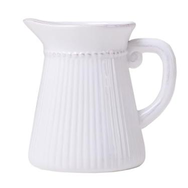 Imagem de Vaso Moderno simples vaso de cerâmica branco chaleira decoração sala de estar mesa para levantar água decoração arranjo de flores Vaso de flores