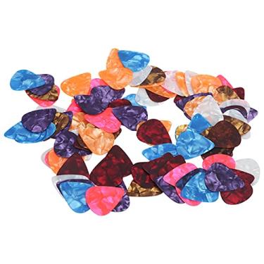 Imagem de Picaretas de Guitarra de 100pcs, Instrumento Musical Colorido 3 Espessuras 0,46 Mm 0,71 Mm 0,96 Mm Com Design para Guitarras de Baixo Acústico Elétrico Ukuleles (0,46 * 100 peças)