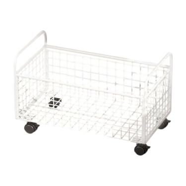 Imagem de MERIGLARE Carrinho de carteira rolante Carrinho Utilitário Under Desk With Wheels Book Bin Arquivo Organizador para itens diários Toys School School Pantry Sala, M