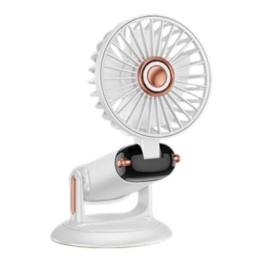 Imagem de Ioensy Fan do ventilador de mesa Fã de ventilador digital Digital Fan Circulators Fã portátil Quiet para o quarto de carro ao ar livre escritório, Branco