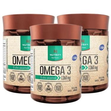 Imagem de 3x Ômega 3 Fish Oil - Nutrify 120 cápsulas