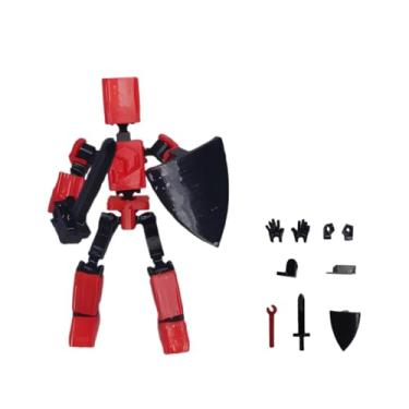 Imagem de Brinquedo Mini 13 - Dummy Articulado Act Figure Acessórios Vermelho