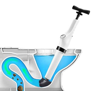 Imagem de Desbloqueador de sanita de pressão de ar, desentupidor de lavatório manual desbloqueador de sanita portátil de alta pressão bomba de drenagem de ar para sanitários casa de banho duche cozinha tubo