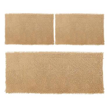 Imagem de Kit 2 Tapetes Bolinha Microfibra 38x58cm + Tapete Passadeira Cozinha 1