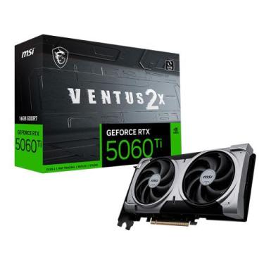 Imagem de Placa de Vídeo MSI RTX 5060 Ti 16GB GDDR7 128 Bits Ventus 2x OC Plus 9
