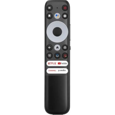 Imagem de Controle remoto universal para TCL Google TV, controle remoto de voz compatível com todas as Smart TVs TCL LED QLED 4K UHD