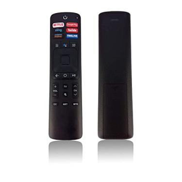 Imagem de JISOWA Controle remoto de substituição universal para Smart TV Hisense 4K Quantum UHD Ultra Android ERF3A69 50RG ERF3A69S 55H9E2 ERF3B69 55H9050E 55H9020E 58H6550E 65H9E1 65H9070E 65H9050E 0E 55Q