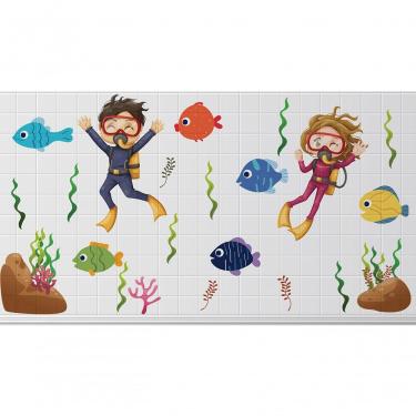 Imagem de Adesivo Infantil Para Box De Banheiro E Para Parede Mergulho