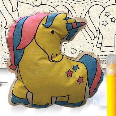 Imagem de Boneca De Pano Para Montar Unicórnio - Bo609 - Alegria Sem Bateria