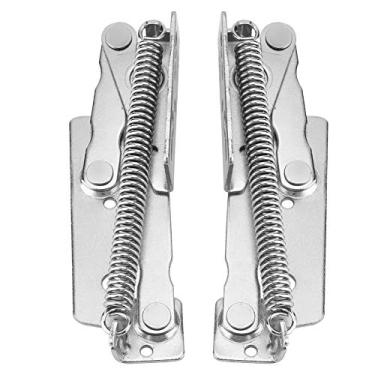 Imagem de Dobradiça de Mola de Aço Segura para Porta Guarda-roupa, 2pcs/ Conjunto Dobradiça à Prova Abrasão para Aplicação Em Casa