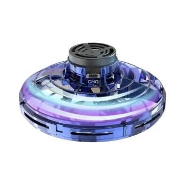 Imagem de Crianças LED UFO Mini Drone Helicóptero Voador Spinner Fingertip Gyro 