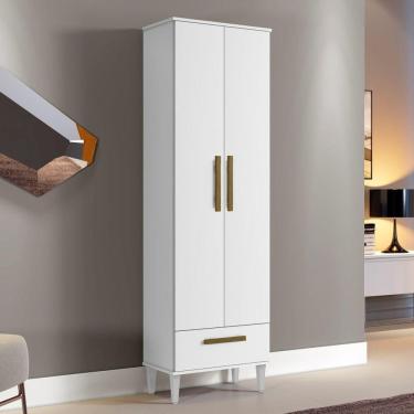 Imagem de Armário Multiuso 2 Portas 1 Gavetas Natal Marrom/Off White
