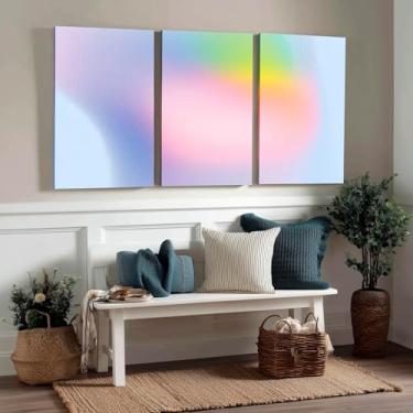 Imagem de Kit 3 Quadros Decorativos Canvas, Abstrato, 50x70cm, Arte Para Quarto, Sala, Corredor