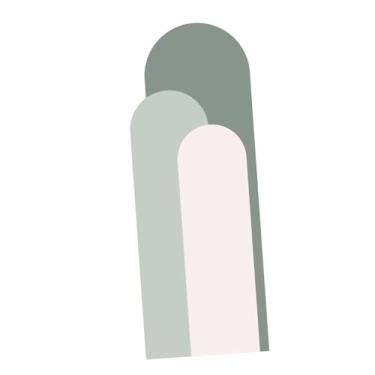 Imagem de IEUDNS Adesivo de parede geométrico moderno, fácil de descascar, papel de parede artístico para armário de cozinha, porta de escritório e casa, Verde