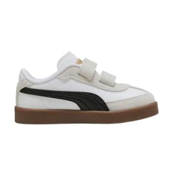 Imagem de PUMA Tênis unissex infantil Club Ii Era Hook and Loop, Branco e preto Ah25, 9 Toddler