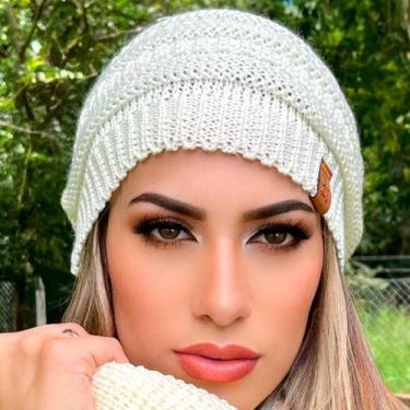 Imagem de Touca feminina masculina gorro lã grossa tricot frio inverno - Fonte, 