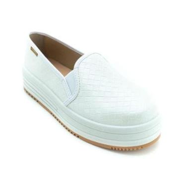 Imagem de Tênis Feminino Moleca Slip On 5782.100 - Branco-Feminino