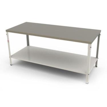 Imagem de Mesa Bancada Apoio Panificadora Desmontável 190l X 80p X 87a M-180 - B
