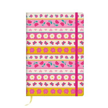 Imagem de Caderneta Pauta Floral A5 Redoma Capa Dura