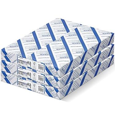 Imagem de KOKUYO Papel A3 (11,7 Pol. X 16,5 Pol.) Kb, 3 Resmas (1500 Folhas), 80 Folhas Brilhantes - Perfeito Para Desenhos Técnicos De Engenharia. Certificado Fsc, Importado Do Japão (Kb-38N)