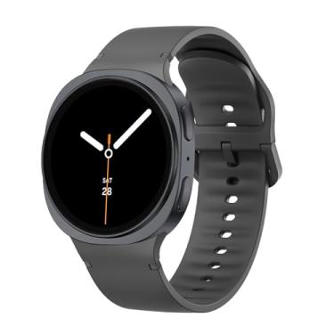 Imagem de Sodhad Pulseira esportiva compatível com Samsung Galaxy Watch 8 de 44 mm e 40 mm, mulheres e homens, pulseira esportiva de silicone macio para Galaxy Watch 8 Classic de 46 mm