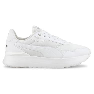 Imagem de PUMA Tênis infantil unissex R78 Voyage, Puma branco-puma branco-cinza violeta, 5.5 Big Kid