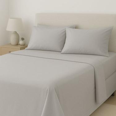 Imagem de Jogo Cama Casal 4 Peças 300 Fios com Toque de Seda Jolitex Ternille