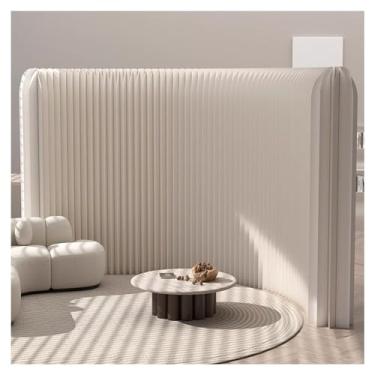 Imagem de Biombos e Divisórias Divisor De Sala De Papel Para Escritório Doméstico, Divisórias De Parede De Papel Retráteis Dobráveis, Divisor De Tela De Privacidade Independente, Dobrável E Portátil, Economiza