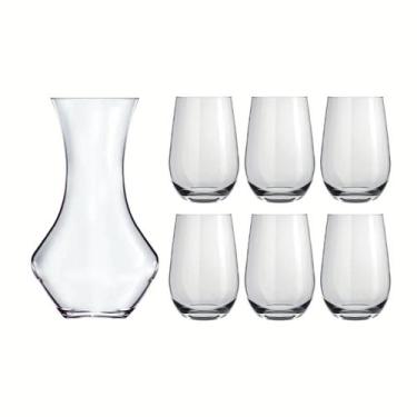 Imagem de Jogo 6 Copos Dubai 480ml Com Decanter Malbec 950ml Vinho - Nadir Figue