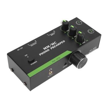 Imagem de Depisuta MM/MC Phono Preamp, 5 Pin XLR Entrada Saída Profissional Fonógrafo Pré-amplificador, Phono Pré-amplificador para Giratória Record Player Home Stereo, 3 Freqüência Ajustável (US)