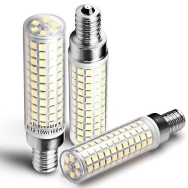 Imagem de Lâmpada LED de candelabro Hylroe E12 C7 10W 6000K regulável