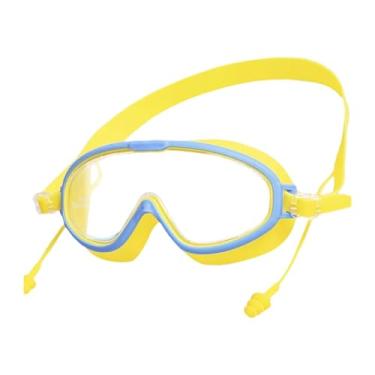 Imagem de MotiveTech Óculos de Natação para Crianças, óculos de Natação Portáteis de Armação Grande para Piscina, Crianças, Mergulho com Snorkel, Meninos E Meninas, Mergul