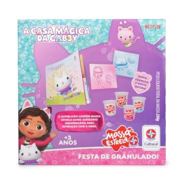 Imagem de Brinquedos Estrela, Livro A Casa Mágica da Gabby com Massa Estrela, Multicolor