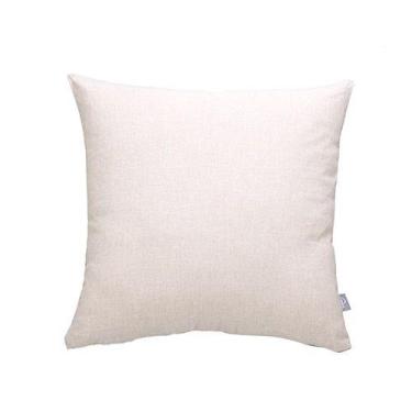 Imagem de Almofada Decorativa LINHO- Capa Santa Helena- Lisa Areia- 48 x 48 cm -