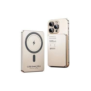 Imagem de Carregador Magnético Hrebos Pb-912 Power Bank Indução 20w