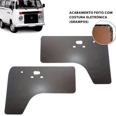 Imagem de Forro de porta dianteira kombi clipper 76-88 preto sem furo - RONA REV