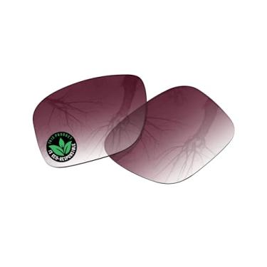 Imagem de Raydi Lentes de reposição de policarbonato para óculos de sol RayBan Meta Wayfarer RW4006 de 50 mm - tonalidade degradê vermelho vinho - não polarizada