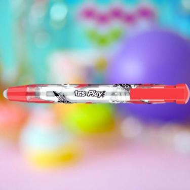 Imagem de Caneta Borracha Play - Cores Sortidas - Unidade - Tris, VERMELHO