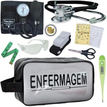 Imagem de Kit Academico Enfermagem Premium Preto Completo - Love Saude, PRETO TR