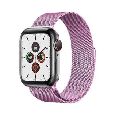 Imagem de Pulseira De Metal Milanese Loop De 44mm 40mm 45mm 41mm Para Apple Watc