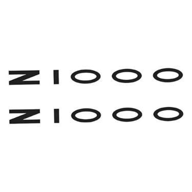 Imagem de Par Adesivos Laterais Compatível Kawasaki Z1000 Preto Z1000B