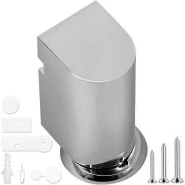 Imagem de Cunha magnética de batente de porta, adesivo ou montagem de parafuso, liga de zinco de alta resistência + rolhas altas de ferro adequadas para todos os pisos, design antiarranhões e antiderrapante