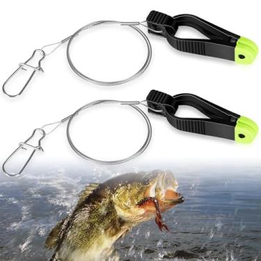 Imagem de 1181 Mini Power Grip Plus Line Release com 18 polegadas Líder e Bala de Canhão, Liberação de Linha Downrigger de Pesca, Tensão Ajustável (pacote com 2)