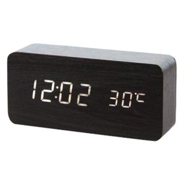 Imagem de Relógio Digital Com LED De Mesa Com Alarme Despertador Data Temperatur